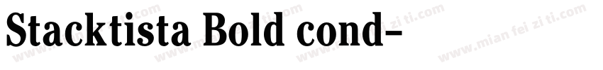 Stacktista Bold cond字体转换